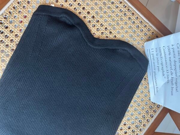 Black Knitted Tube Top 针织抹胸