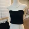 Black Knitted Tube Top 针织抹胸