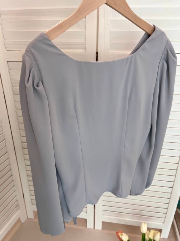HERS DESIGNER GREY VIOLET BLOUSE 韩版芋泥紫色设计感衬衫