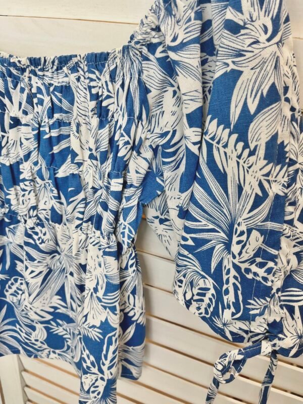 MONAI FLORAL TOP 莫奈女神方领上衣