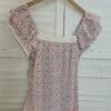 LACE TRIM RUFFLE SLEEVE BLOUSE 小碎花蕾丝边边小飞袖小上衣