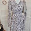 LAVENDER PLEATED DRESS 花边下摆连衣裙