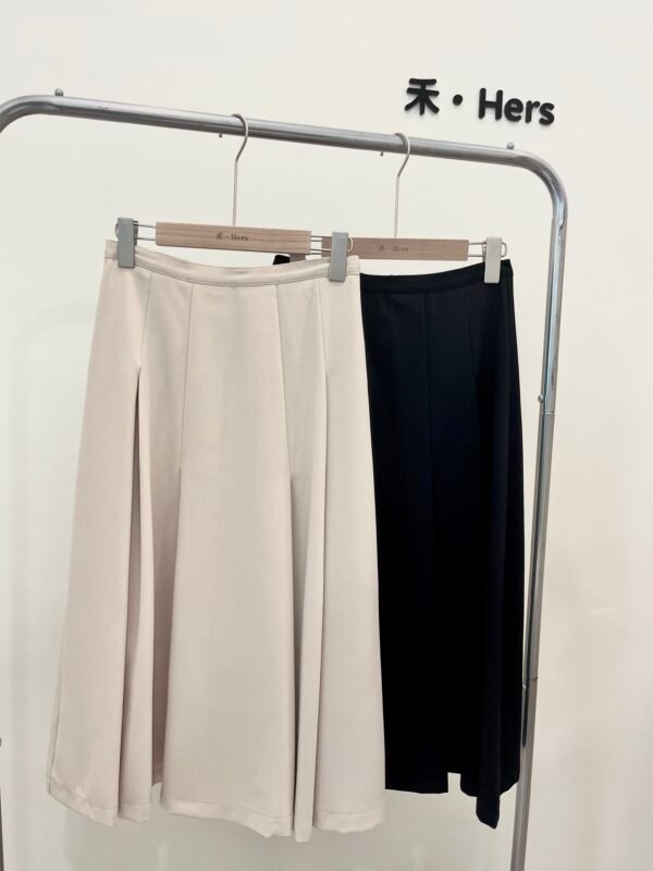GORGEOUS PLEATED MIDI SKIRT 显瘦西装百褶伞裙