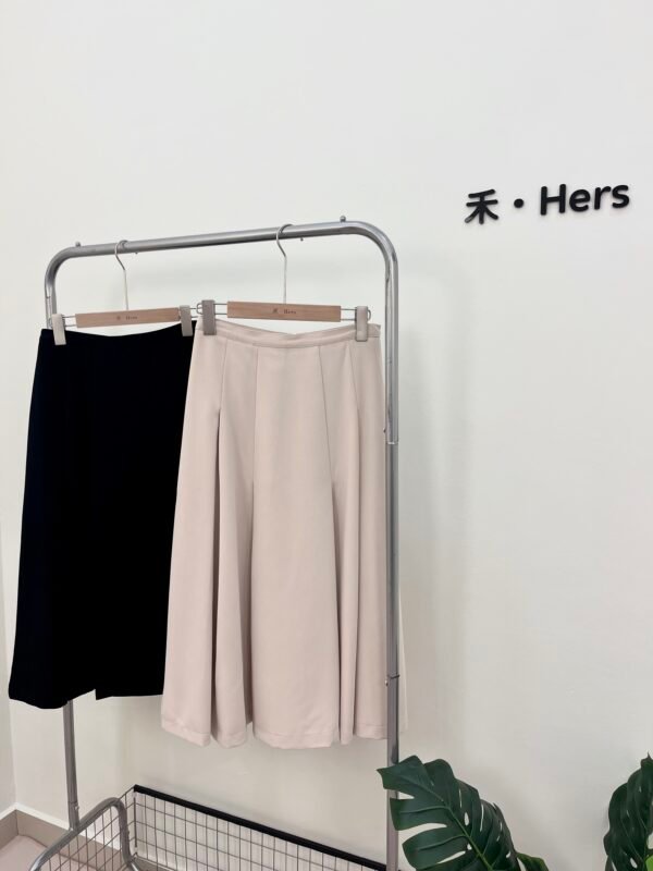 GORGEOUS PLEATED MIDI SKIRT 显瘦西装百褶伞裙