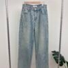 VINTAGE HIGH WAISTED STRAIGHT JEANS 直筒阔腿高腰牛仔裤
