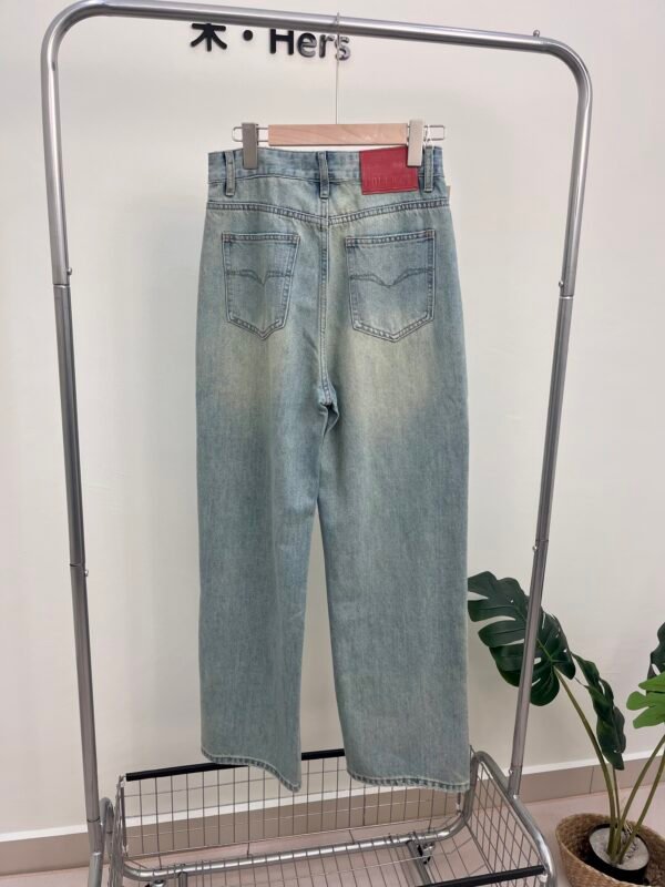VINTAGE HIGH WAISTED STRAIGHT JEANS 直筒阔腿高腰牛仔裤
