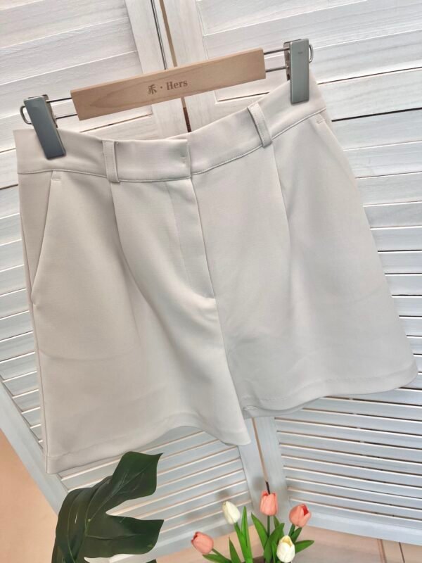 PLEATED TROUSER STRETCHABLE SHORTS 韩版西装中裤