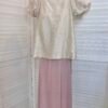 LUXE ILLUSION OFF SHOULDER BLOUSE 小众设计提花短袖上衣
