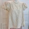 LUXE ILLUSION OFF SHOULDER BLOUSE 小众设计提花短袖上衣