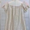 LUXE ILLUSION OFF SHOULDER BLOUSE 小众设计提花短袖上衣