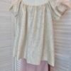LUXE ILLUSION OFF SHOULDER BLOUSE 小众设计提花短袖上衣