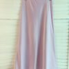PASTEL VIOLET ELEGANT SATIN MIDI SKIRT 粉紫色仿醋酸缎面半身裙